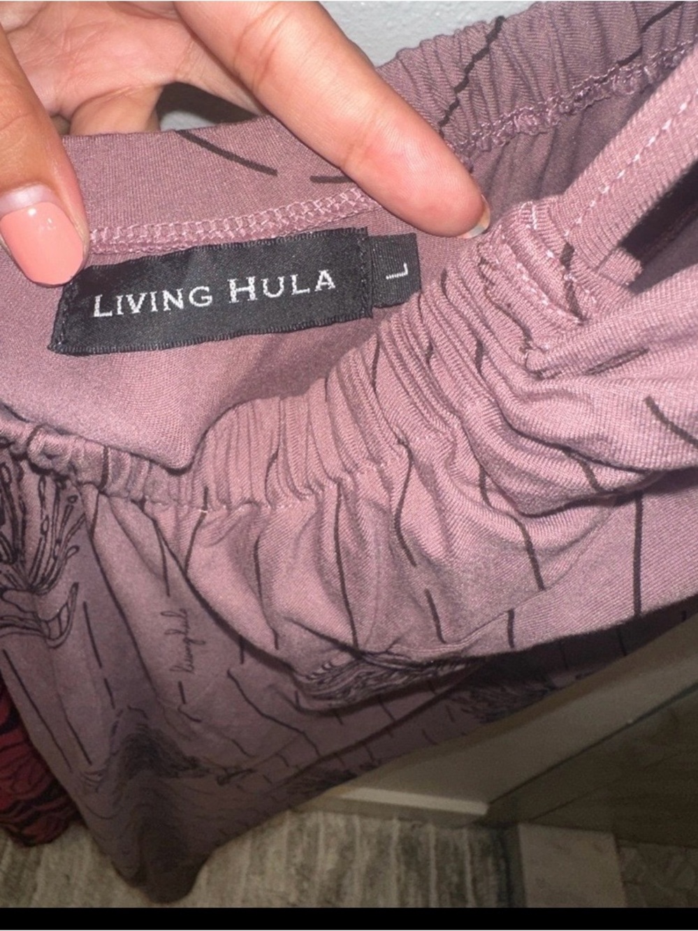 Living Hula maxi dress - Mauve Brown - Picture 6 of 9